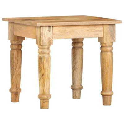Bijzettafel 43x43x40 cm massief mangohout