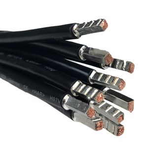 SEP bedrading 10mm2 l=250mm zwart 105gr. voorzien van adereindhulzen