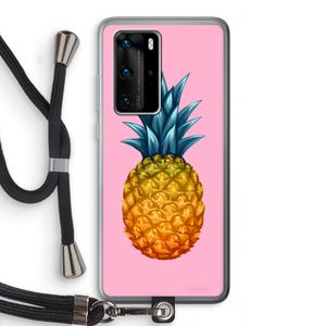 Grote ananas: Huawei P40 Pro Transparant Hoesje met koord