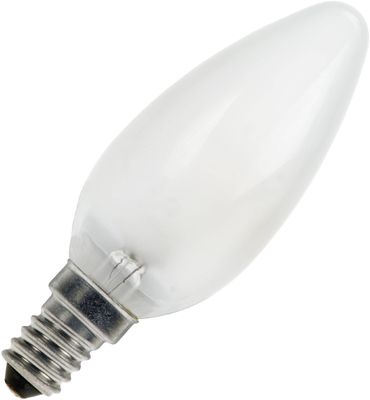 Kaarslamp E14 15W mat 230V