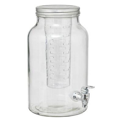 Secret de Gourmet Drankdispenser met infuser - 6.0 liter - glas - limonadetap - waterdispenser