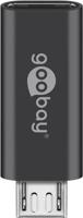 Goobay 51594 tussenstuk voor kabels USB-C Micro-USB 2.0 Zwart - thumbnail
