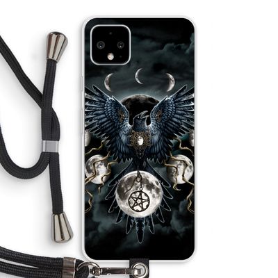 Sinister Wings: Pixel 4 XL Transparant Hoesje met koord