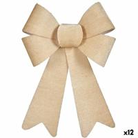 Lasso Kerstversiering Beige PVC 16 x 24 x 4 cm (12 Stuks)