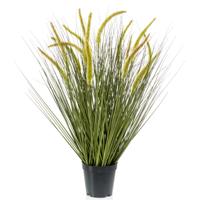 Kunstplant groen gras sprieten - 70 cm - Grasplanten/kunstplanten - voor binnen gebruik