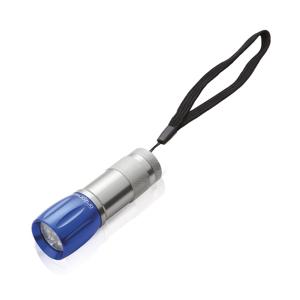 Survival zaklamp LED - blauw - compact - preppen/outdoor/kamperen