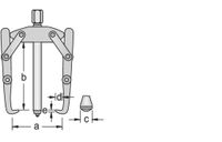 Gedore 8005620 Poelietrekker Aantal haken: 2 - thumbnail