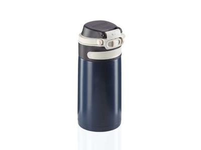 Leifheit 03247 reisdrinkbeker 350 ml Zwart, Blauw Roestvrijstaal