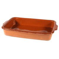 Ovenschaal - Pamplona - 4 liter - terracotta - tapas serveerschaal - 36 x 23 x 5 cm - thumbnail