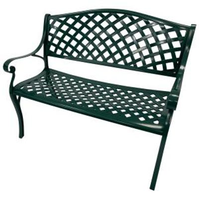 Ronda metalen tuinbank - Aluminium - Groen