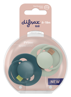 Difrax LOVI Prime Pacifier 6-18 Months - Pistachio/Green