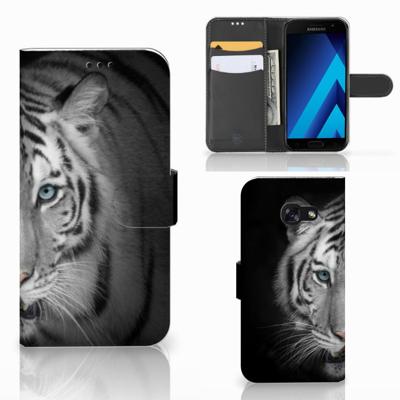 Samsung Galaxy A5 2017 | Telefoonhoesje | Met pasjeshouder | Tijger
