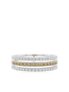 HYT Jewelry bague en or blanc 18ct pavée de diamants - Argent