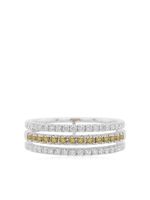 HYT Jewelry bague en or blanc 18ct pavée de diamants - Argent