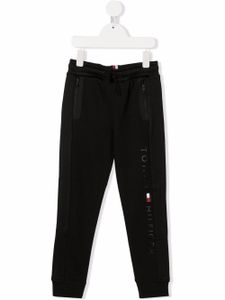 Tommy Hilfiger Junior pantalon de jogging à logo imprimé - Noir