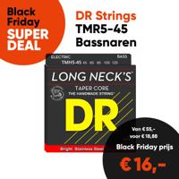 DR Strings TMR5-45 Long Necks Tapered Bassnaren 5-Snarig Round Core (45-125) - Aanbieding