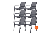 Set van 6 - Atmos stapelbare stoel