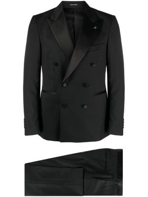 Tagliatore smoking à boutonnière croisée - Noir