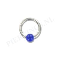 BCR 1.2 mm acryl balletje donker blauw