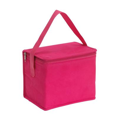 Kleine koeltas - lunch - roze - 20x13x17 cm - 4.5L - sixpack