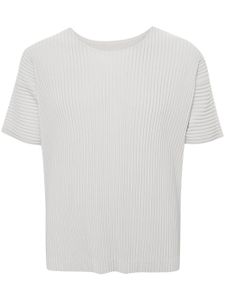 Homme Plissé Issey Miyake t-shirt à col rond - Gris