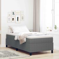 Platform bedframe Lichtgrijs 90 x 190 cm Stof