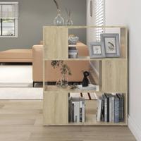 Boekenkast/kamerscherm bewerkt hout sonoma eikenkleurig