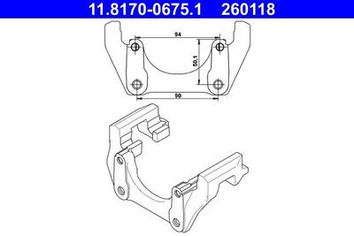 Houder, remklauw 11817006751