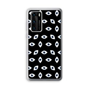 Eyes pattern: Huawei P40 Transparant Hoesje