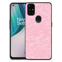 OnePlus Nord N10 5G Bloemen Hoesje White Flowers