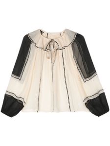 Ulla Johnson blouse Lenore en soie - Tons neutres