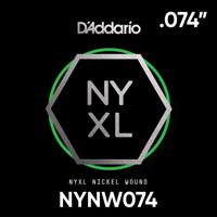 D'Addario NYNW074 NYXL Nickel Wound Elektrische Losse Snaar .074