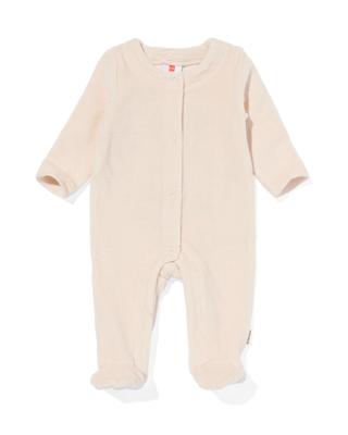 HEMA Newborn boxpakje velours rib ecru (ecru)
