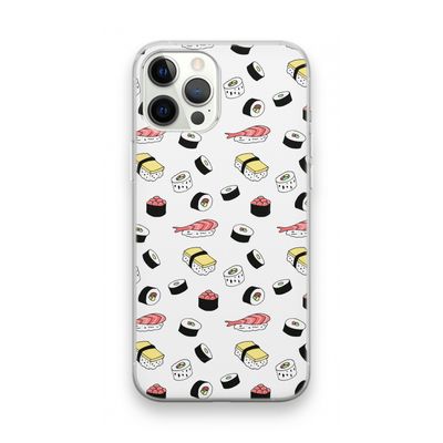 Sushi time: iPhone 12 Pro Max Transparant Hoesje