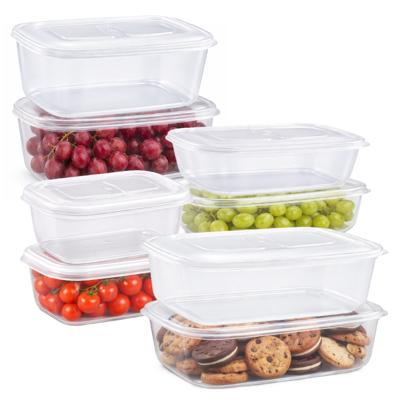 Plasticforte Vershoudbakjes set Classic - 8x stuks - vriezer / magnetron - kunststof - diverse maten Plasticforte Vershoudbakjes set Classic - 8x stuks - vriezer / magnetron - kunststof - diverse maten