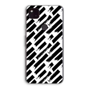 Zwarte vegen: Google Pixel 4a 5G Transparant Hoesje
