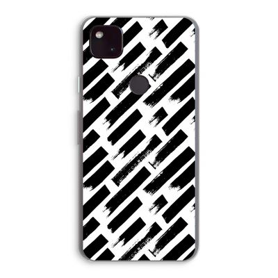 Zwarte vegen: Google Pixel 4a 5G Transparant Hoesje