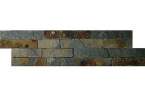Stonepanel Rusty steenstrips natuursteen 15x60 cm multicolor mat
