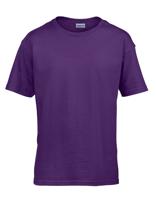 Gildan G64000K Softstyle® Youth T-Shirt - Purple - M (116/134) - thumbnail