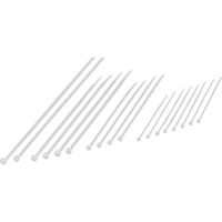 TRU COMPONENTS TC-11919644 Kabelbinder 100 x 2,5 mm, 155 x 2,5 mm, 203 x 3,6 mm, 203 x 4,8 mm Natuurlijk wit 200 stuk(s) - thumbnail