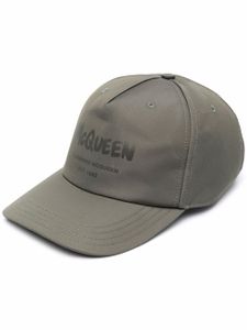 Alexander McQueen casquette à logo imprimé - Vert