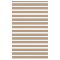 VidaXL Zebra blind 145x200 cm stofbreedte 140,9 cm polyester zandbruin