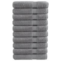 VidaXL Saunadoeken solund 10 st 600 g/m² 80x200 cm grijs