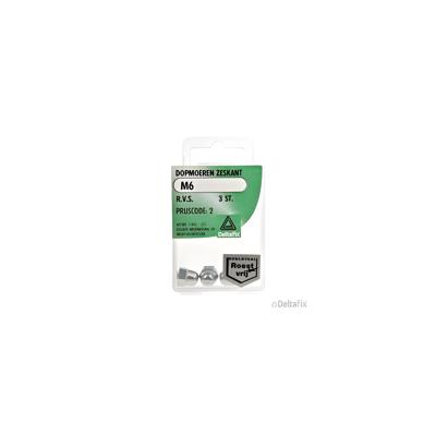 Dopmoer m6 rvs 3st - Deltafix