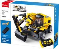 Sluban E7 graafmachine op wielen (m38-b1155)
