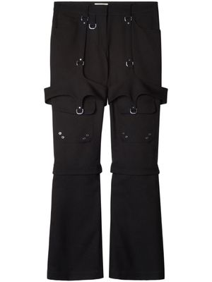 Off-White pantalon cargo à détail de boucle - Noir