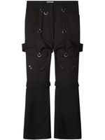 Off-White pantalon cargo à détail de boucle - Noir