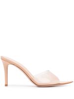 Gianvito Rossi mules Elle 85 mm à brides transparentes - Tons neutres - thumbnail