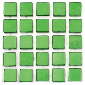 Glorex hobby mozaieken maken steentjes/tegels - 119x - groen - 0.5 x 0.5 x 0.2 cm - zelfklevend