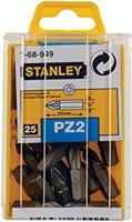 25 PZ2 bits 1/4 inch 25 mm Stanley 1-68-949